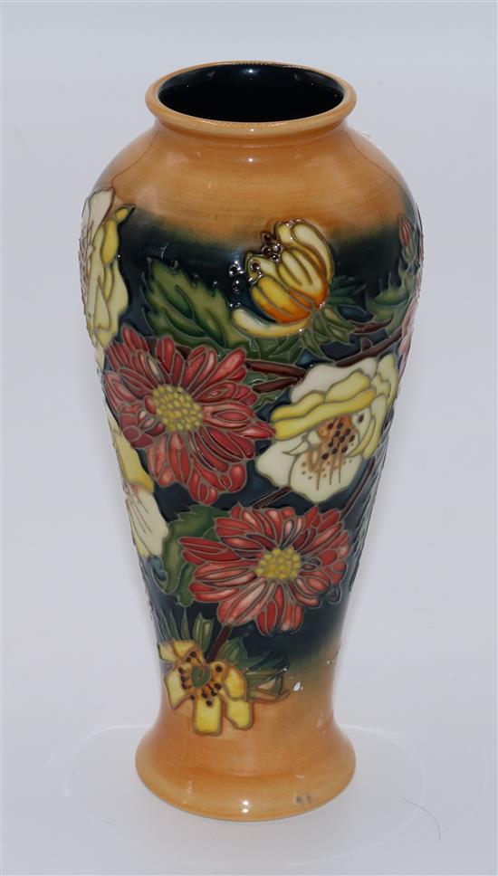 A Moorcroft floral vase, by E. Bossons, 1997(-)
